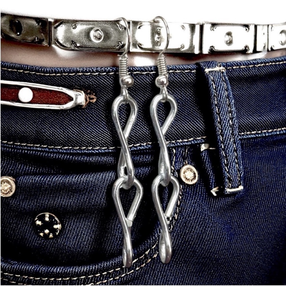 5 For $25💫Punk Rocker Silver Chain Dangles - Picture 3 of 3